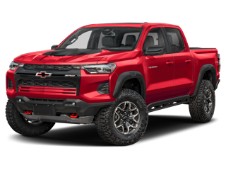 A 2025 red Chevrolet Colorado